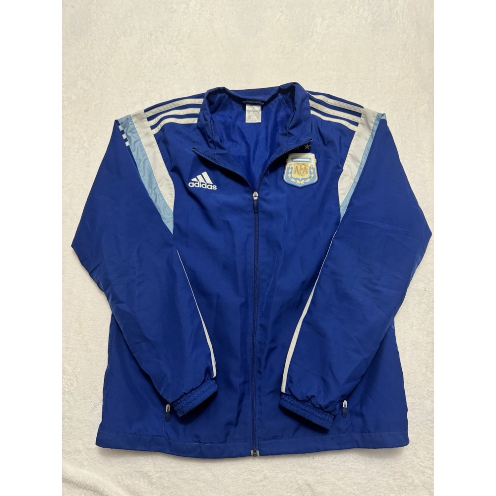 Adidas Men's Argentina AFA Originals Lucid Blue Track Top Jacket Size M